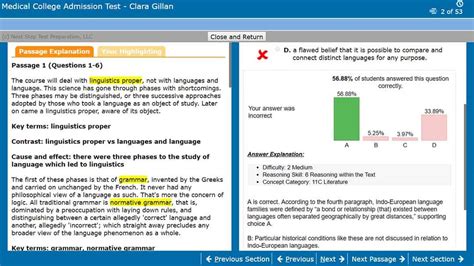 mcat test package explanation|blueprint mcat practice test.